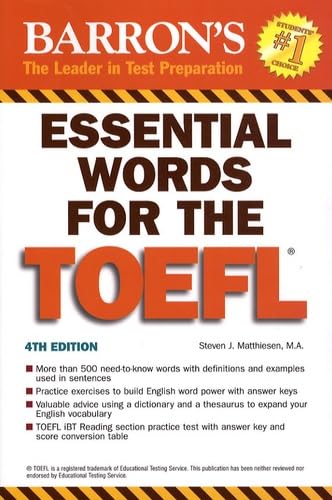 9780764136405: Essential Words for the TOEFL, 4th Edition