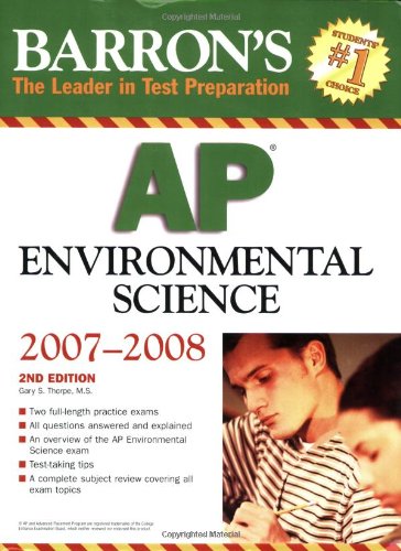 Imagen de archivo de Barron's AP Environmental Science 2007-2008 a la venta por Better World Books