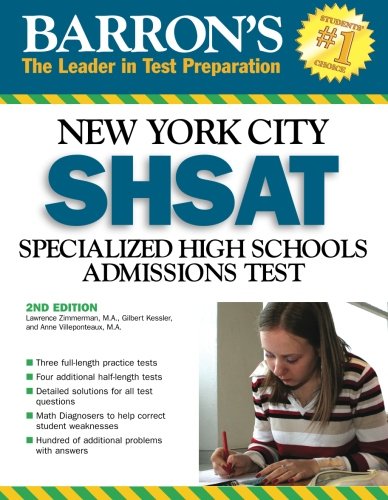 Beispielbild fr Barron's Shsat: Specialized High Schools Admissions Test (Barron's: The Leader in Test Preparation) zum Verkauf von SecondSale