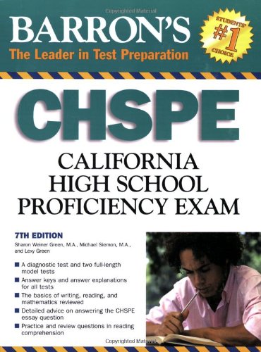 Imagen de archivo de Barron's CHSPE: California High School Proficiency Exam a la venta por Jenson Books Inc