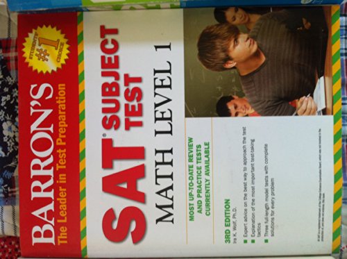 Imagen de archivo de Barron's SAT Subject Test Math Level 1 a la venta por Better World Books