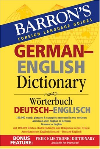 Imagen de archivo de Barron's German-English Dictionary a la venta por Russell Books