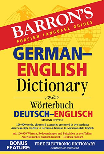 Stock image for Barron's German-English Dictionary: Worterbuch Deutsch-Englisch (Barron's Foreign Language Guides) for sale by WorldofBooks