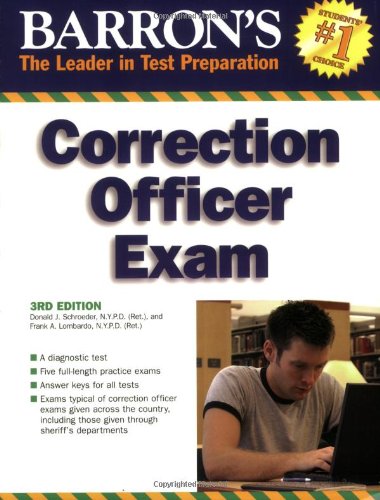 Beispielbild fr Barron's Correction Officer Exam zum Verkauf von Better World Books