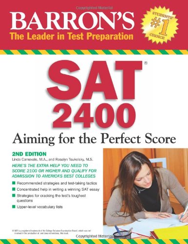 Beispielbild fr SAT 2400 : Aiming for the Perfect Score zum Verkauf von Better World Books