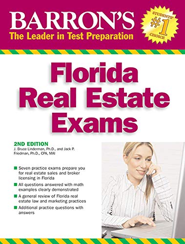 Imagen de archivo de Florida Real Estate Exams (Barron's Test Prep FL) a la venta por BooksRun