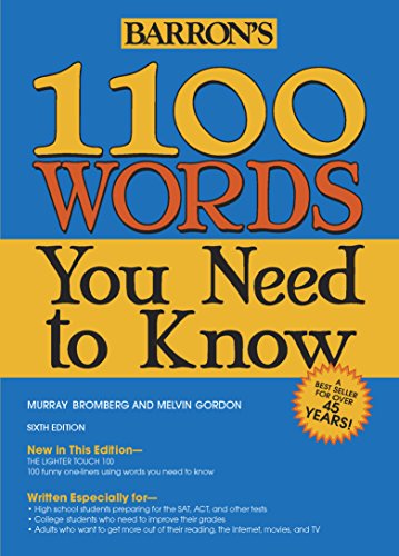 Beispielbild fr 1100 Words You Need to Know (Barron's 1100 Words You Need to Know) zum Verkauf von SecondSale