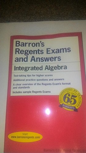 Stock image for Barron's Regents Exams and Answers: Integrated Algebra for sale by Orion Tech