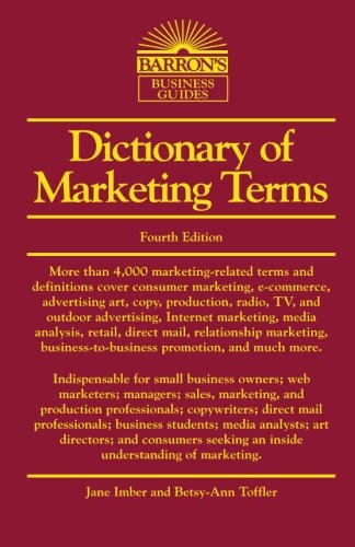 Stock image for Dictionary of Marketing Terms for sale by SecondSale