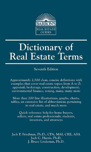 Beispielbild fr Dictionary of Real Estate Terms zum Verkauf von Goodwill