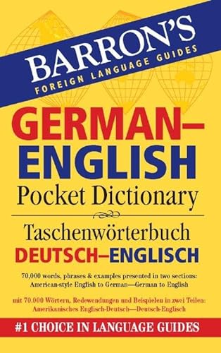Beispielbild fr Barron's German-English Pocket Bilingual Dictionary (Barron's Pocket Bilingual Dictionaries) zum Verkauf von Wonder Book