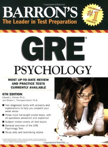 9780764140143: Barron's GRE Psychology: Graduate Record Examination in Psychology (Barron's: The Leader in Test Preparation)