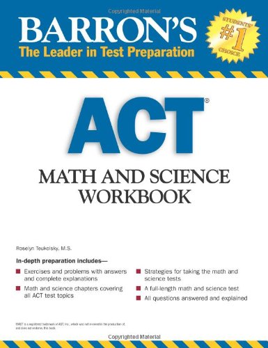 Beispielbild fr Barron's ACT Math and Science Workbook zum Verkauf von Better World Books