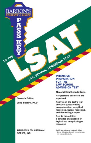Imagen de archivo de Barron's Pass Key to the LSAT a la venta por Half Price Books Inc.