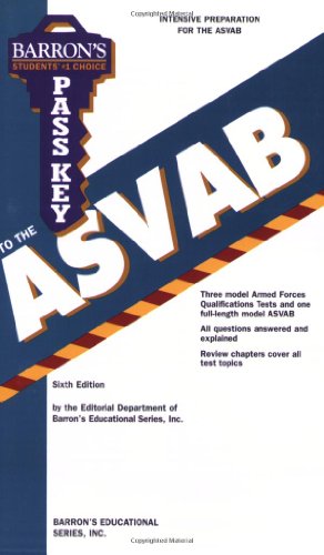 Beispielbild fr Pass Key to the ASVAB (Barron's Pass Key to the ASVAB) zum Verkauf von SecondSale