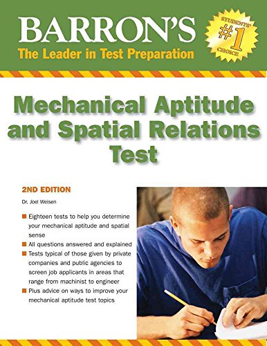 Imagen de archivo de Barron's Mechanical Aptitude and Spatial Relations Test a la venta por Better World Books