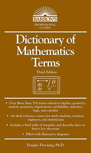 Beispielbild fr Dictionary of Mathematics Terms zum Verkauf von Better World Books