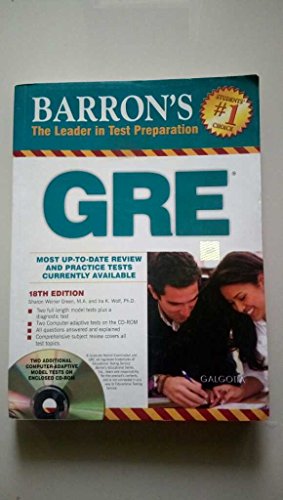 9780764142000: Barron's GRE: Graduate Record Examination