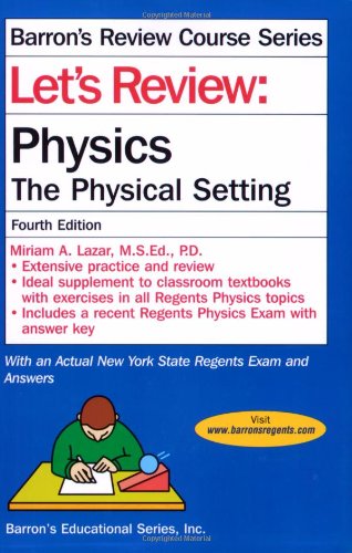 Beispielbild fr Let's Review Physics zum Verkauf von Better World Books