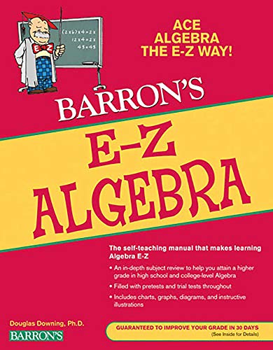 Beispielbild fr E-Z Algebra (Barron's E-Z Series) zum Verkauf von Your Online Bookstore