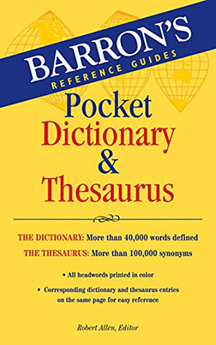 9780764143052: Barron's Pocket Dictionary and Thesaurus