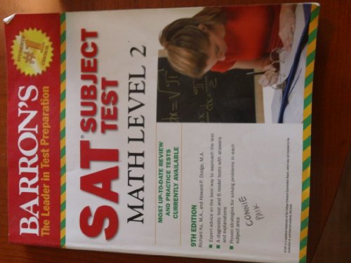 Stock image for Barron's Sat Subject Test Math Level 2 for sale by Discover Books