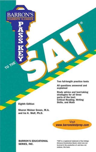 Stock image for Barron's Pass Key to the SAT for sale by SecondSale