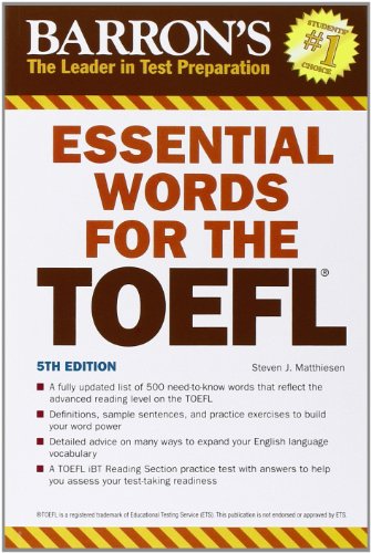 Imagen de archivo de Essential Words for the TOEFL a la venta por Better World Books