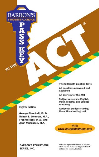 Beispielbild fr Pass Key to the ACT (Barron's Pass Key to the ACT) zum Verkauf von Wonder Book