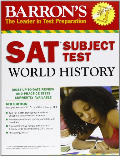 Stock image for Barron's SAT Subject Test World History for sale by Better World Books