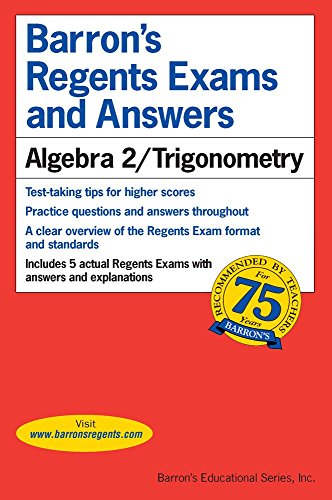 9780764145124: Regents Exams and Answers: Algebra 2/Trigonometry (Barron's Regents NY)