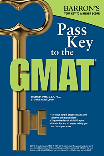 Barron's Pass Key to the GMAT (9780764145629) by Jaffe MBA Ph.D., Eugene D.; Hilbert Ph.D., Stephen