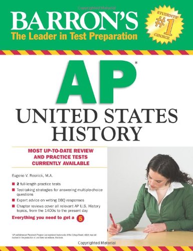 Beispielbild fr Barron's AP United States History (Barron's Study Guides) zum Verkauf von Wonder Book