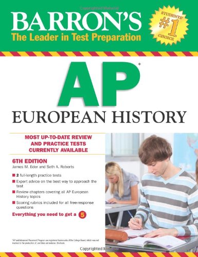 Stock image for Barron's AP European History, 6th Edition for sale by BookHolders