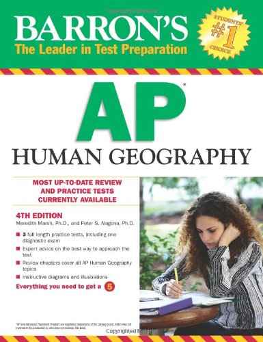 Beispielbild fr Barron's AP Human Geography (Barron's Study Guides) zum Verkauf von Wonder Book