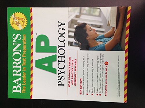 Imagen de archivo de Barron's AP Psychology, 5th Edition (Barron's AP Psychology Exam) a la venta por SecondSale