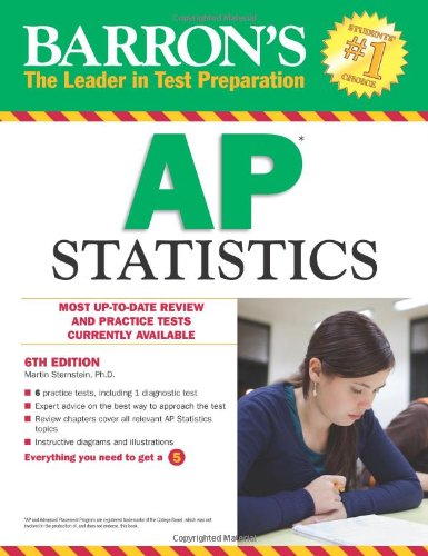 Stock image for Barron's AP Statistics, 6th Edition for sale by BookHolders