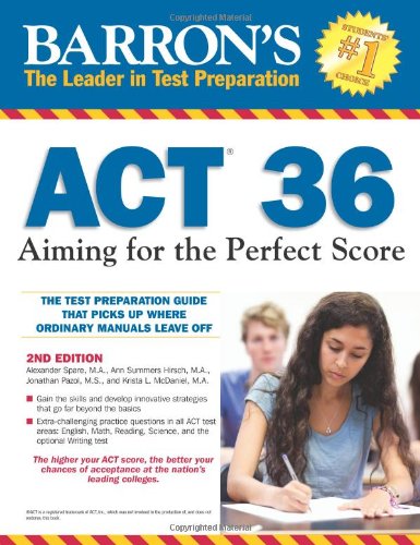 Imagen de archivo de Barron's Act 36: Aiming for the Perfect Score a la venta por SecondSale