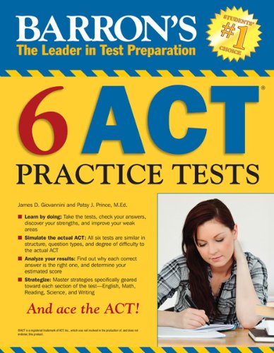 9780764147227: Barron's 6 Act Practice Tests: Barron's the Leader in Test Preparation