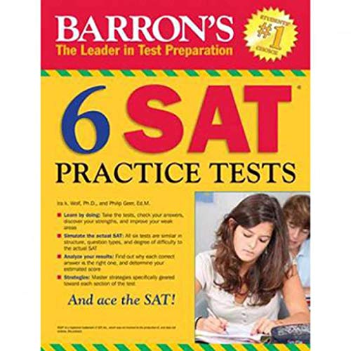 9780764147234: Barron's 6 SAT Practice Tests