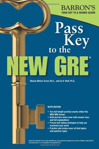 Imagen de archivo de Pass Key to the New GRE (Barron's Pass Key to the New GRE) a la venta por HPB-Diamond
