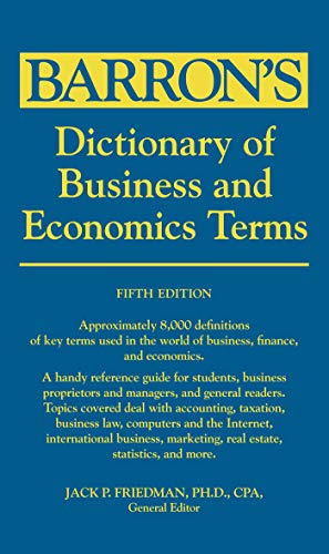 Imagen de archivo de Dictionary of Business and Economics Terms a la venta por Better World Books