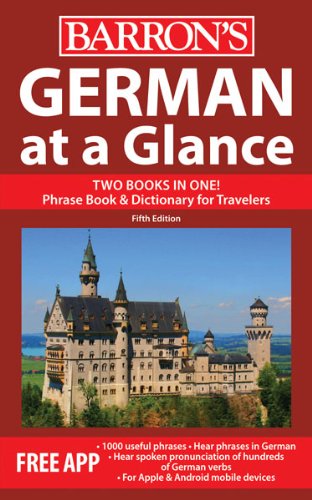 9780764147715: German at a Glance: Foreign Language Phrasebook & Dictionary