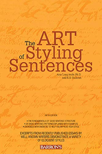 Beispielbild fr Art of Styling Sentences zum Verkauf von ZBK Books