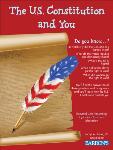 Imagen de archivo de The U. S. Constitution and You a la venta por Better World Books