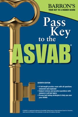 Beispielbild fr Pass Key to the ASVAB (Pass Key to the Asvab (Barron's)) zum Verkauf von Wonder Book