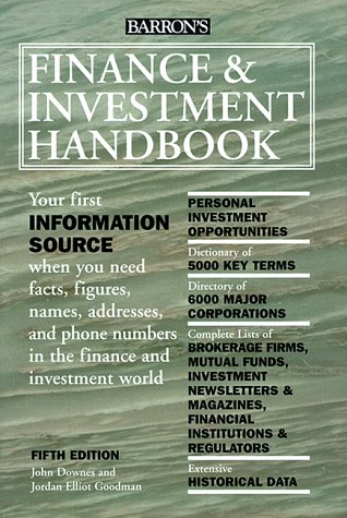 Beispielbild fr Barron's Finance & Investment Handbook (5th ed) zum Verkauf von Wonder Book