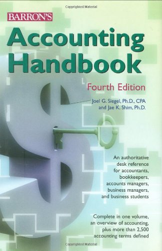 Imagen de archivo de Accounting Handbook (Barron's Accounting Handbook) a la venta por Wonder Book