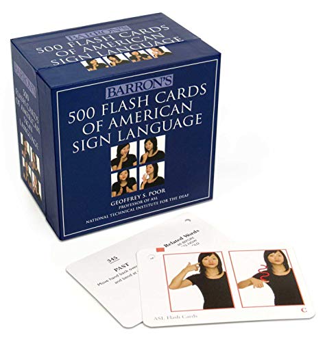 9780764162220: Barron's 500 Flash Cards of American Sign Language