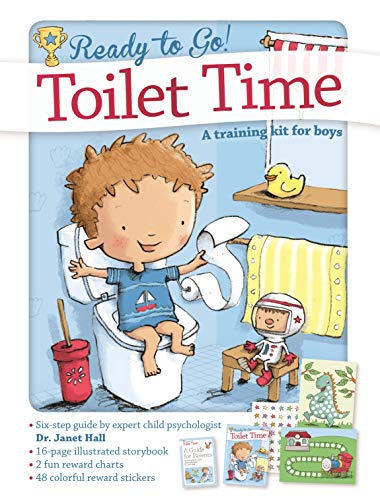 Stock image for Toilet Time: A Training Kit for Boys: Potty Training for Toddlers in 6 Easy Steps! (Kit With Book and Sticker Charts for Learning to Use the Toilet) (Ready to Go!) for sale by ZBK Books